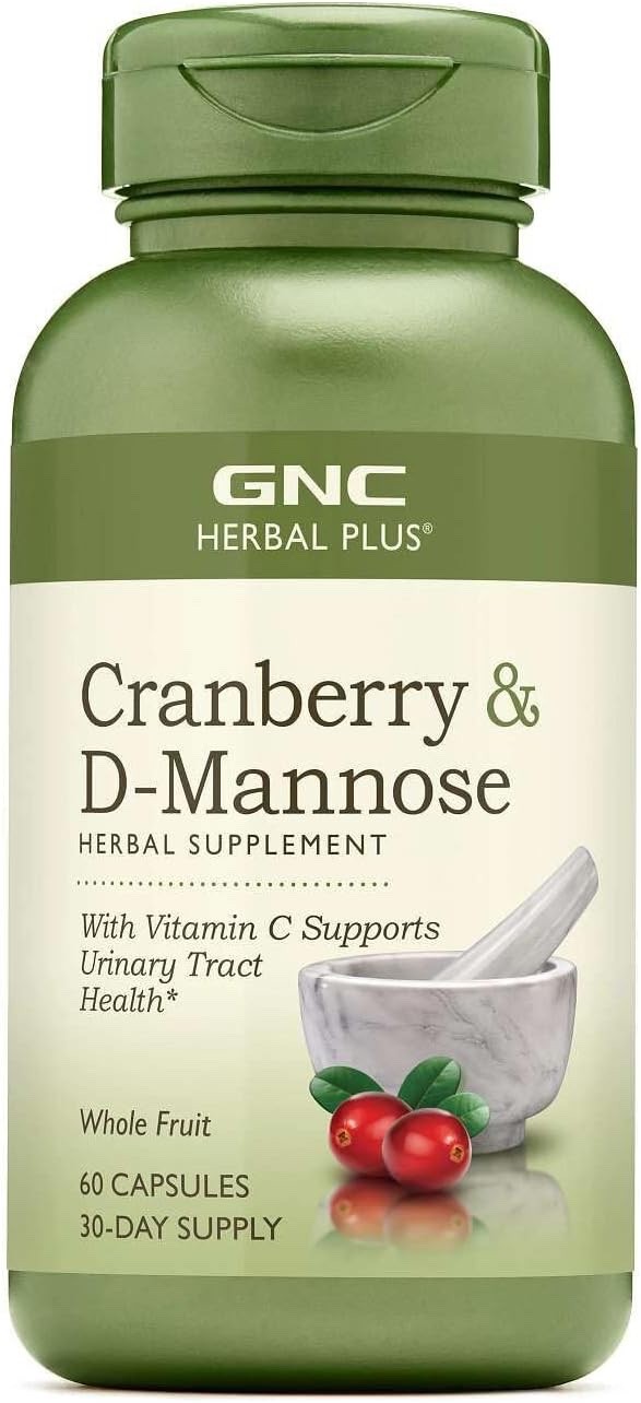 GNC Herbal Plus Cranberry D-Mannose, 60 capsules – Exp 06/2028