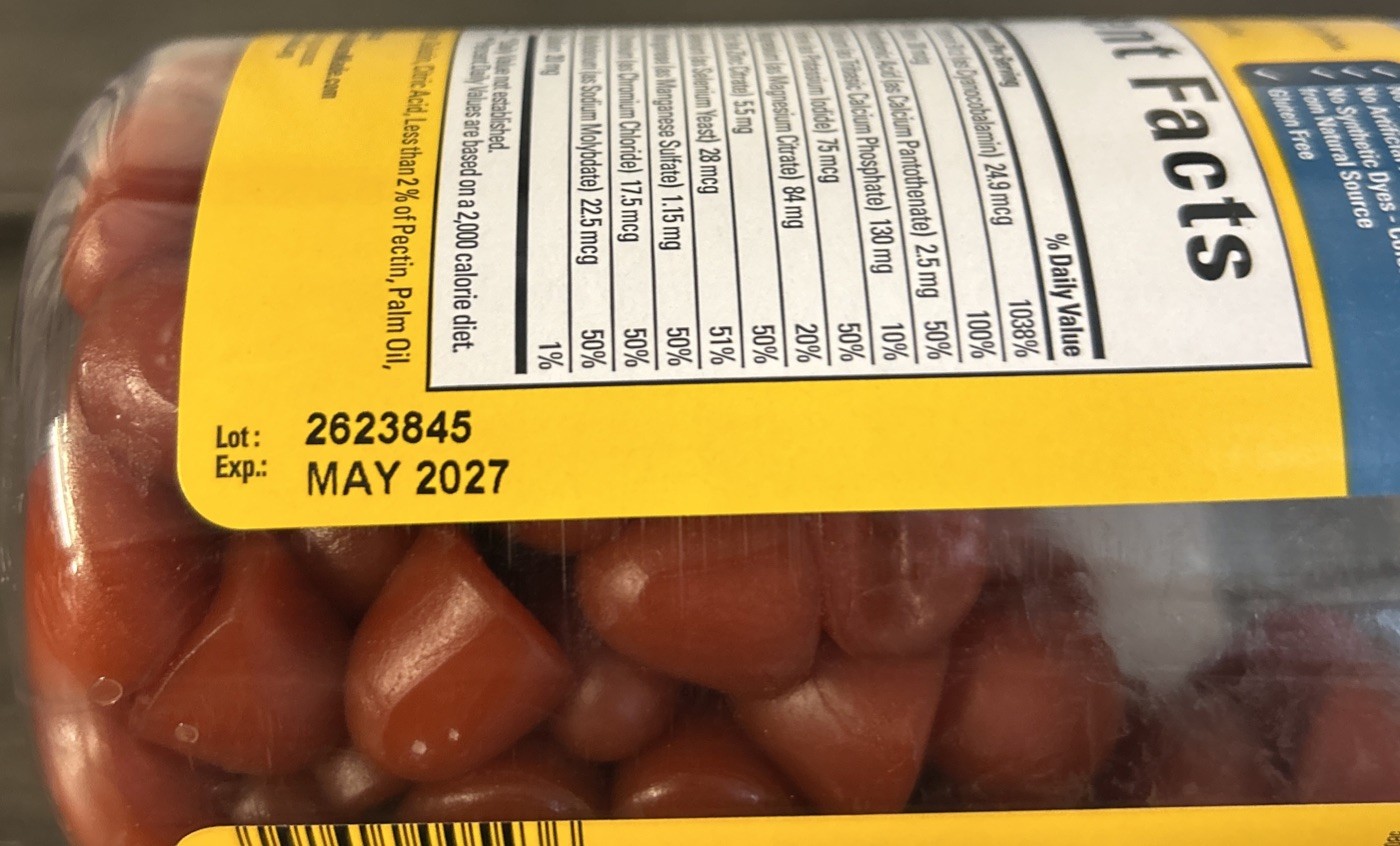 Nature Made Multivitamin For Him 50+ 111 Gummies Exp 5/2027