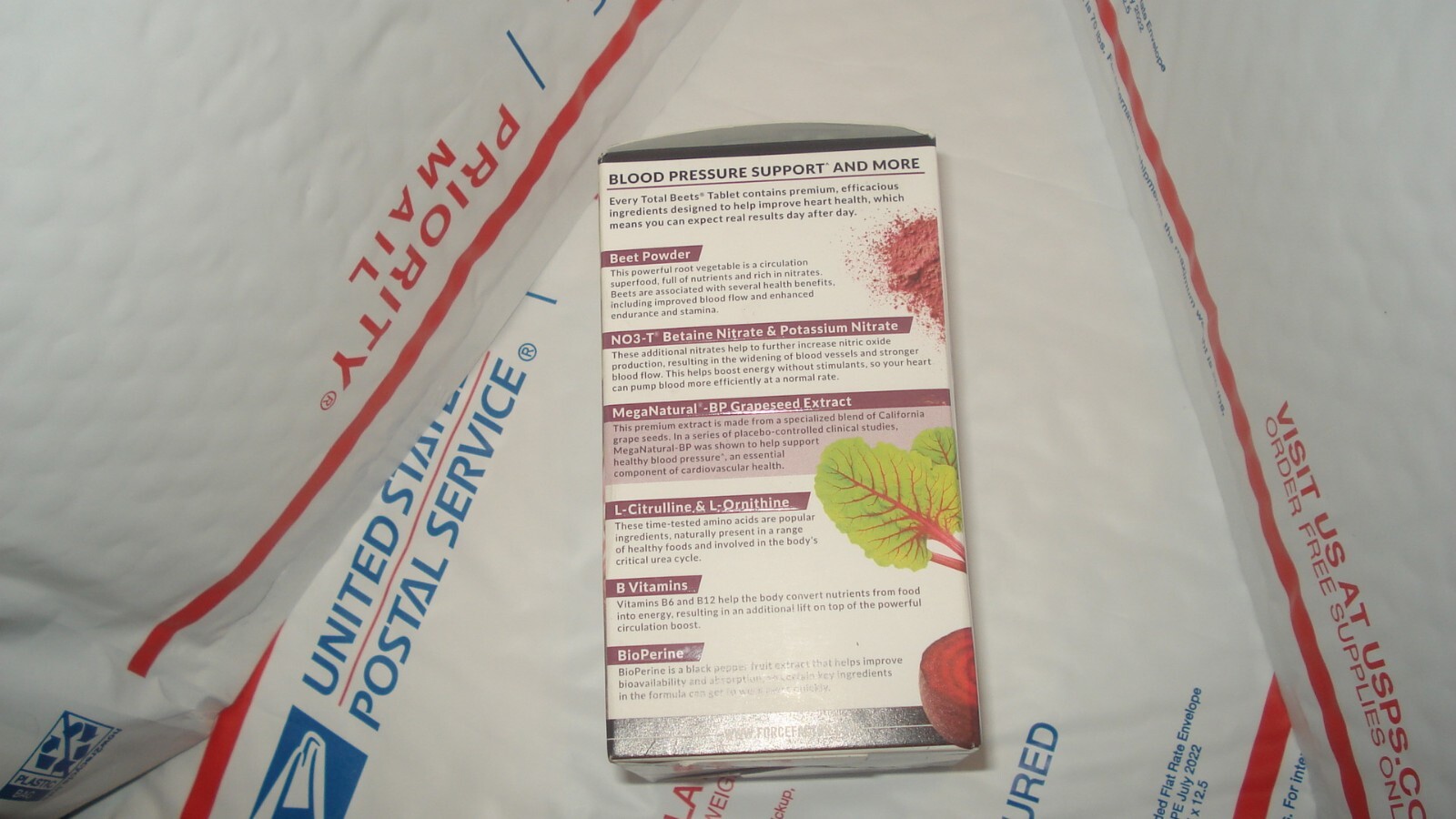 Force Factor Total Beets Powerful Circulatory Support 120 Tables Exp. 04/27