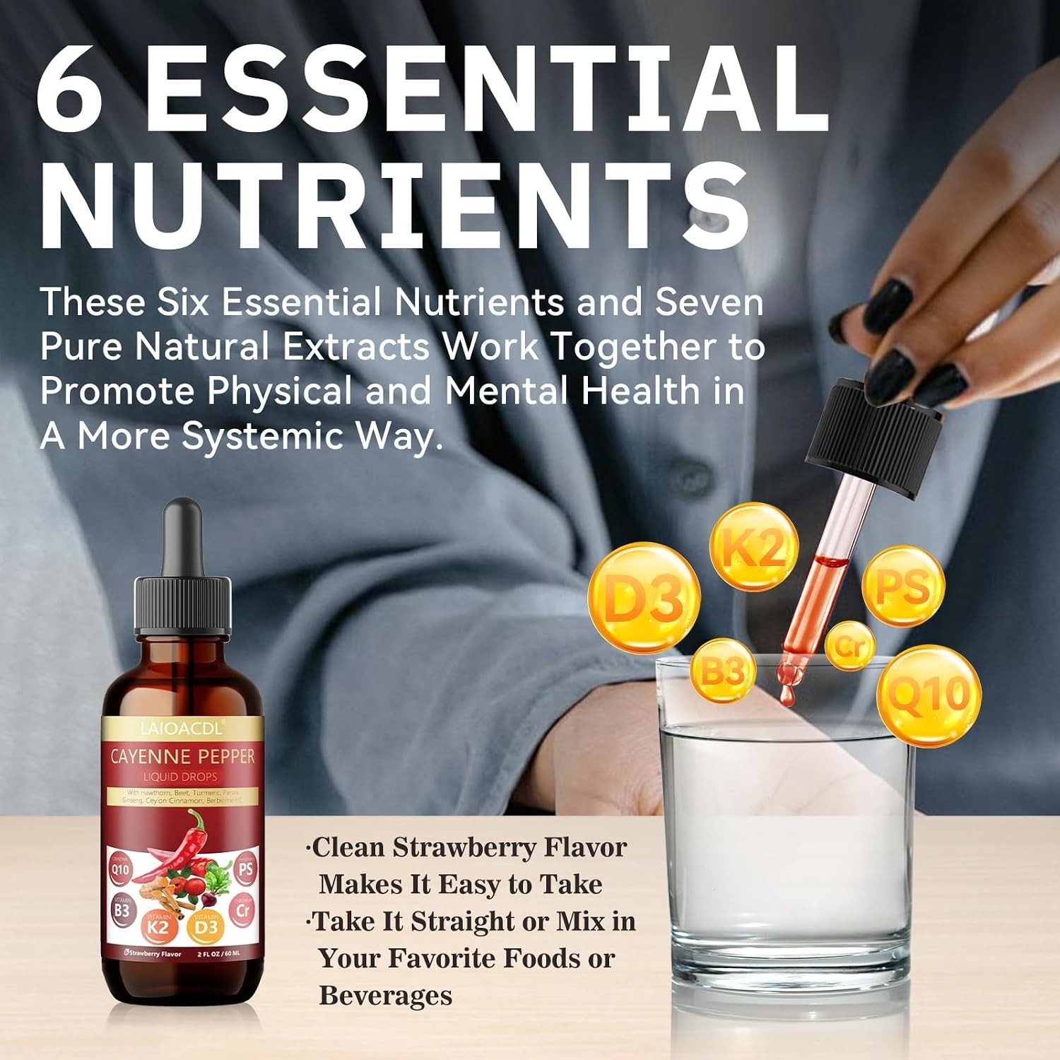 Natural Cayenne Pepper and Berberine Drops – Supports Bone Health & Metabolism