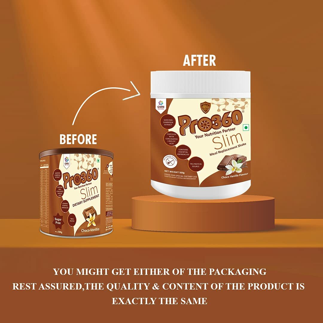 Pro360 Slim Weight Management Meal Replacement Protein Shake 500Gm