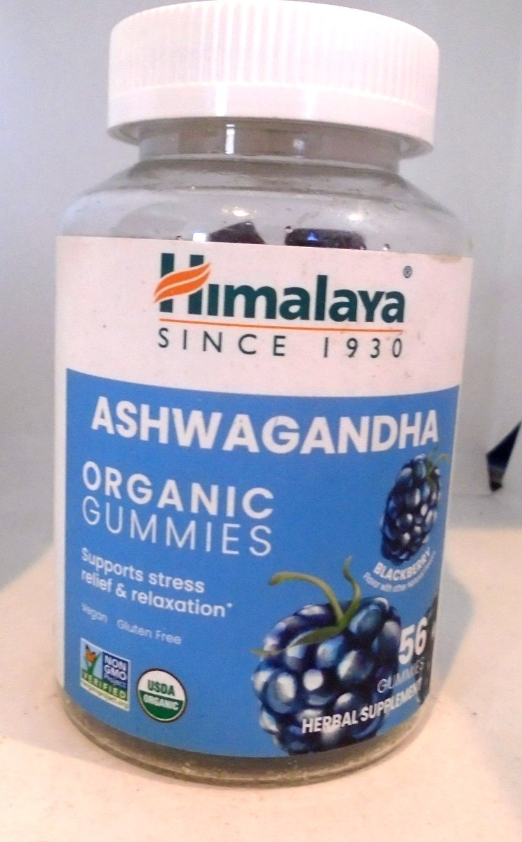 Himalaya Herbals Ashwagandha Gummies Blackberry flavor 56 ct