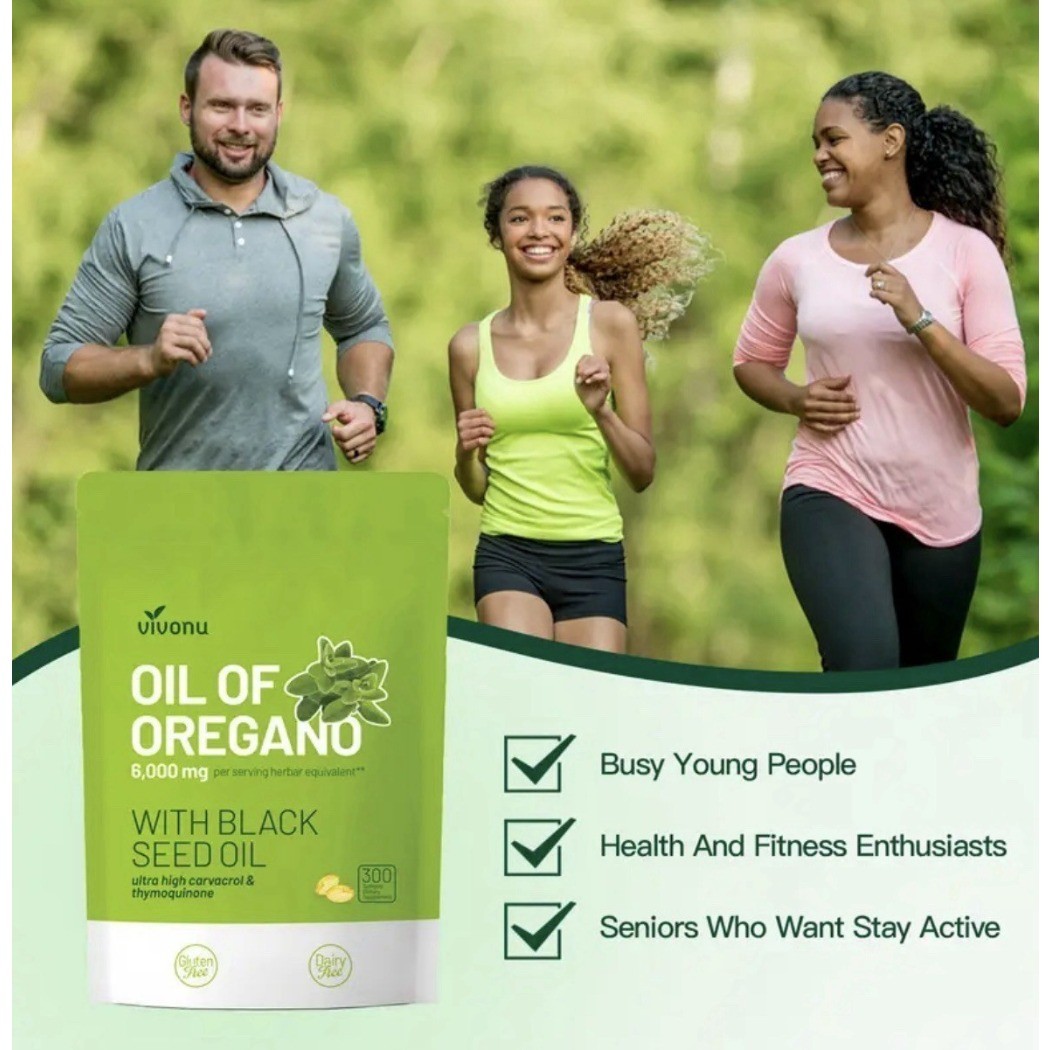 Oil of Oregano Softgels with Black Seed Oil – 6000mg Oregano Oil NEW