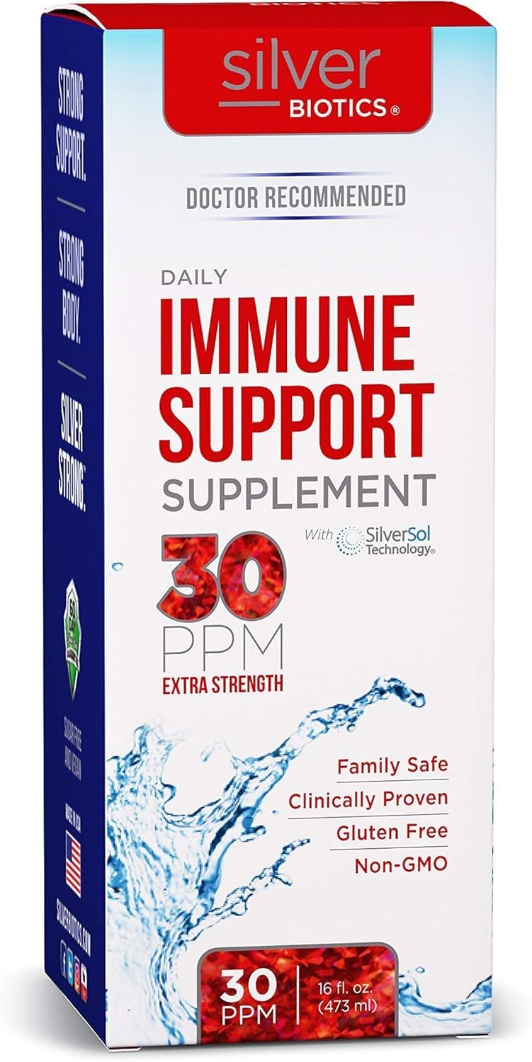 Silver Biotics 30 PPM Extra Strength Daily Immune Support Supplement with Pat…