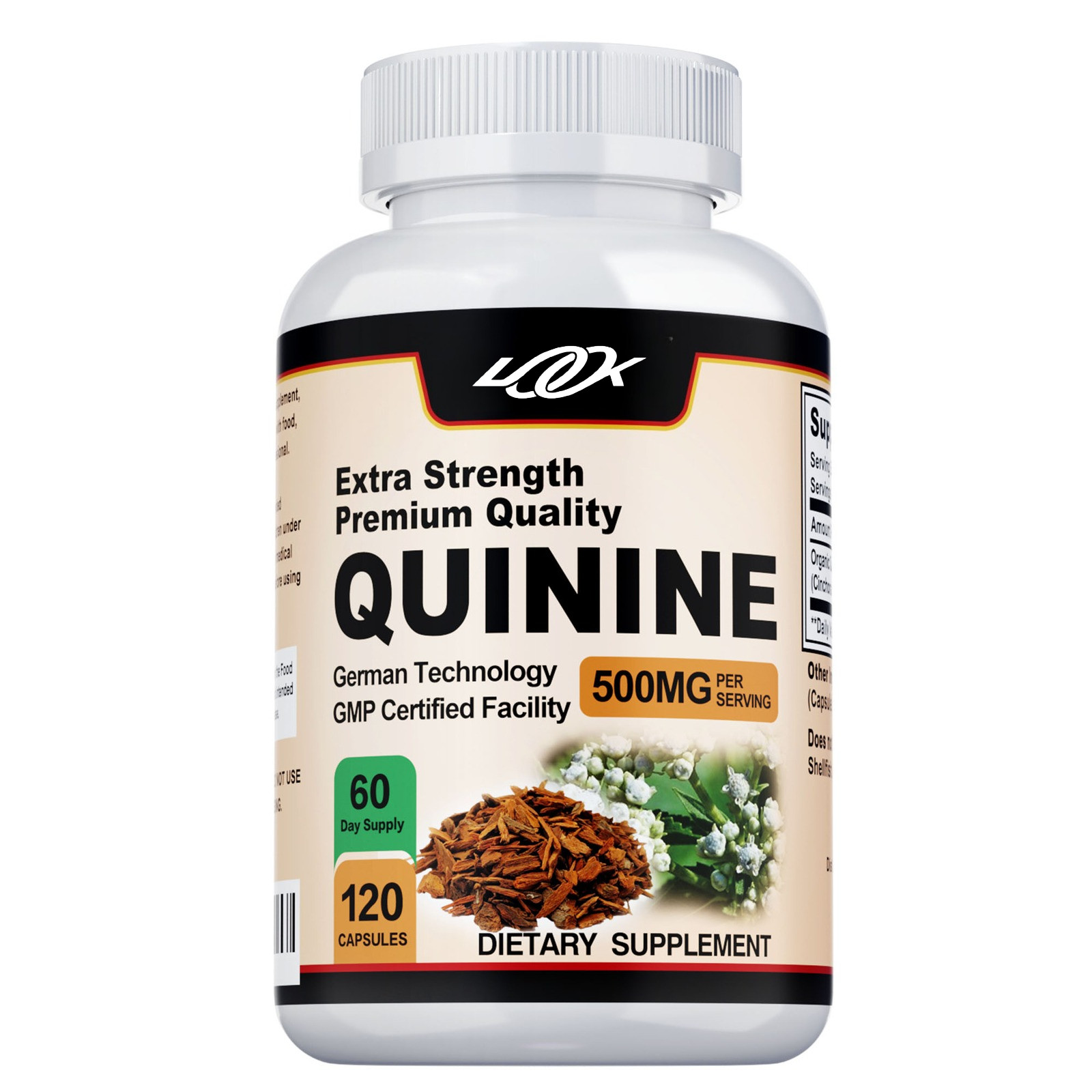 Quinine Capsules 500mg – Support Leg Cramps, Stomach Health & Immune System