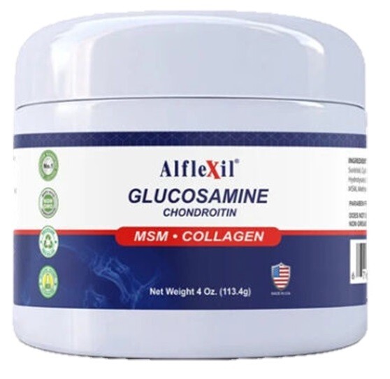 Glucosamine Chondroitin with MSM Collagen hydrolizate Cream 4 Oz. 100 % natural