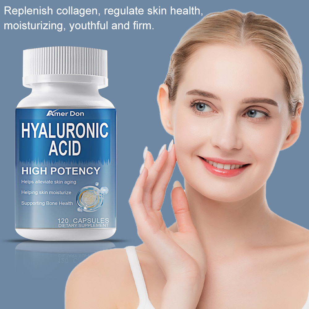 Hyaluronic Acid Turmeric Collagen Supplement Skin and Joint Support 120 x 850mg