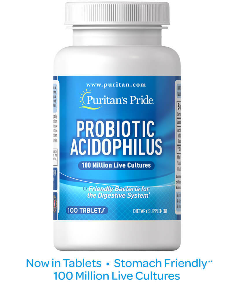 Puritan’s Pride Probiotic Acidophilus – 100 Capsules