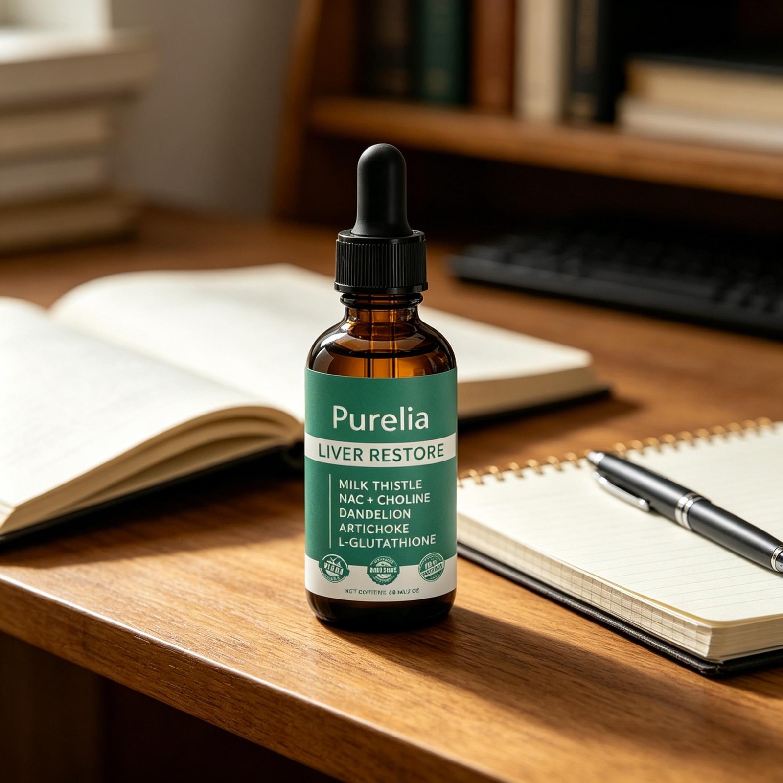Purelia Liver Restore, full Liver Support Supplement with Milk Thistle, Dand