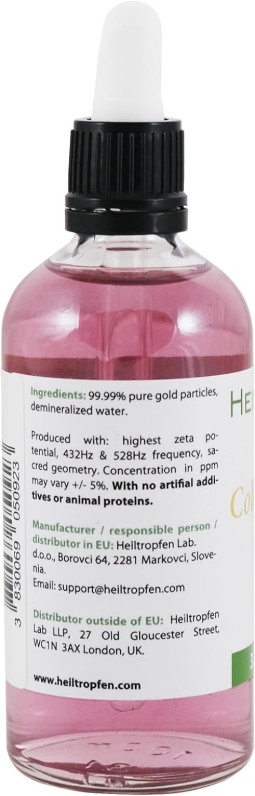 Colloidal Gold | 10 ppm | 3.4 Fl Oz – 100 ml | Third-Party Tested |