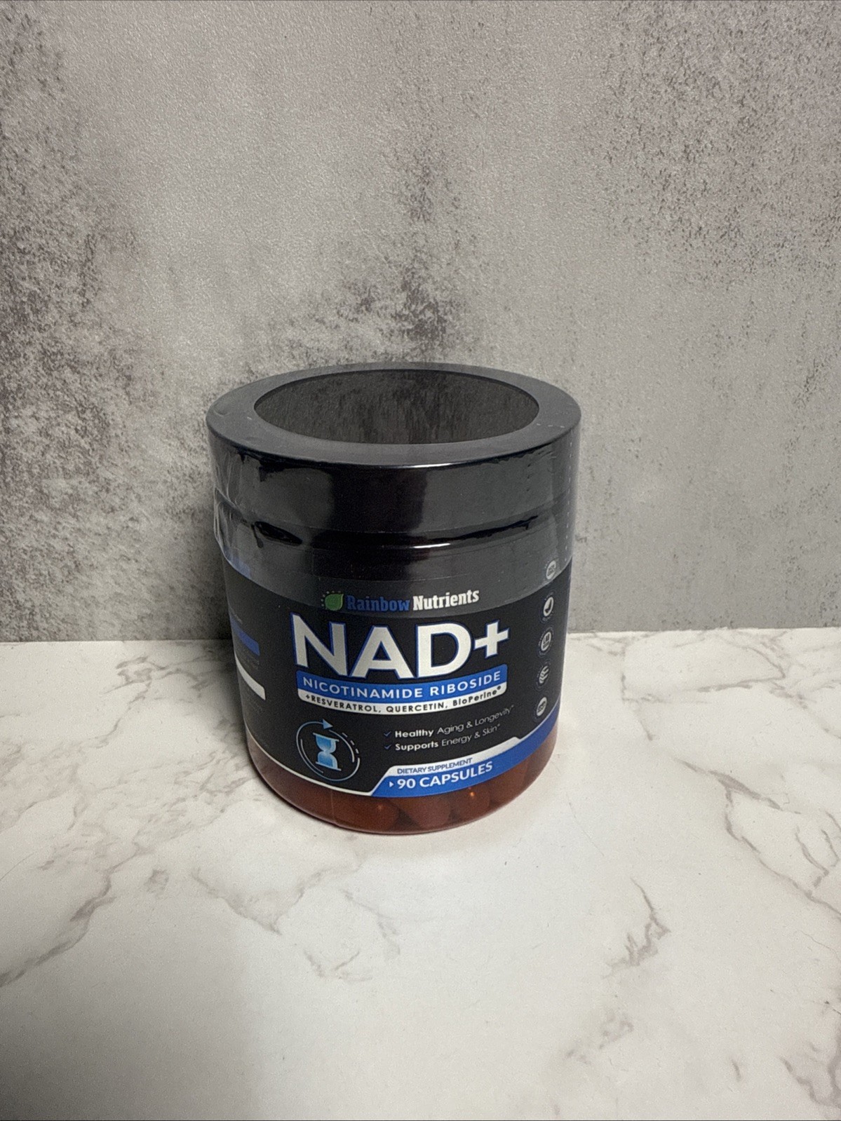 Rainbow Nutrients NAD+ 90ct 1500mg Exp 07/2028