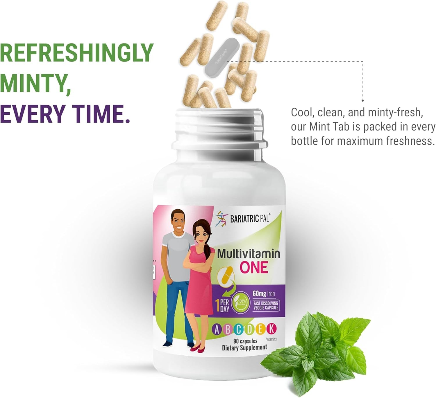 BariatricPal Multivitamin ONE 1 per Day! Bariatric 90 Count (Pack of 1)