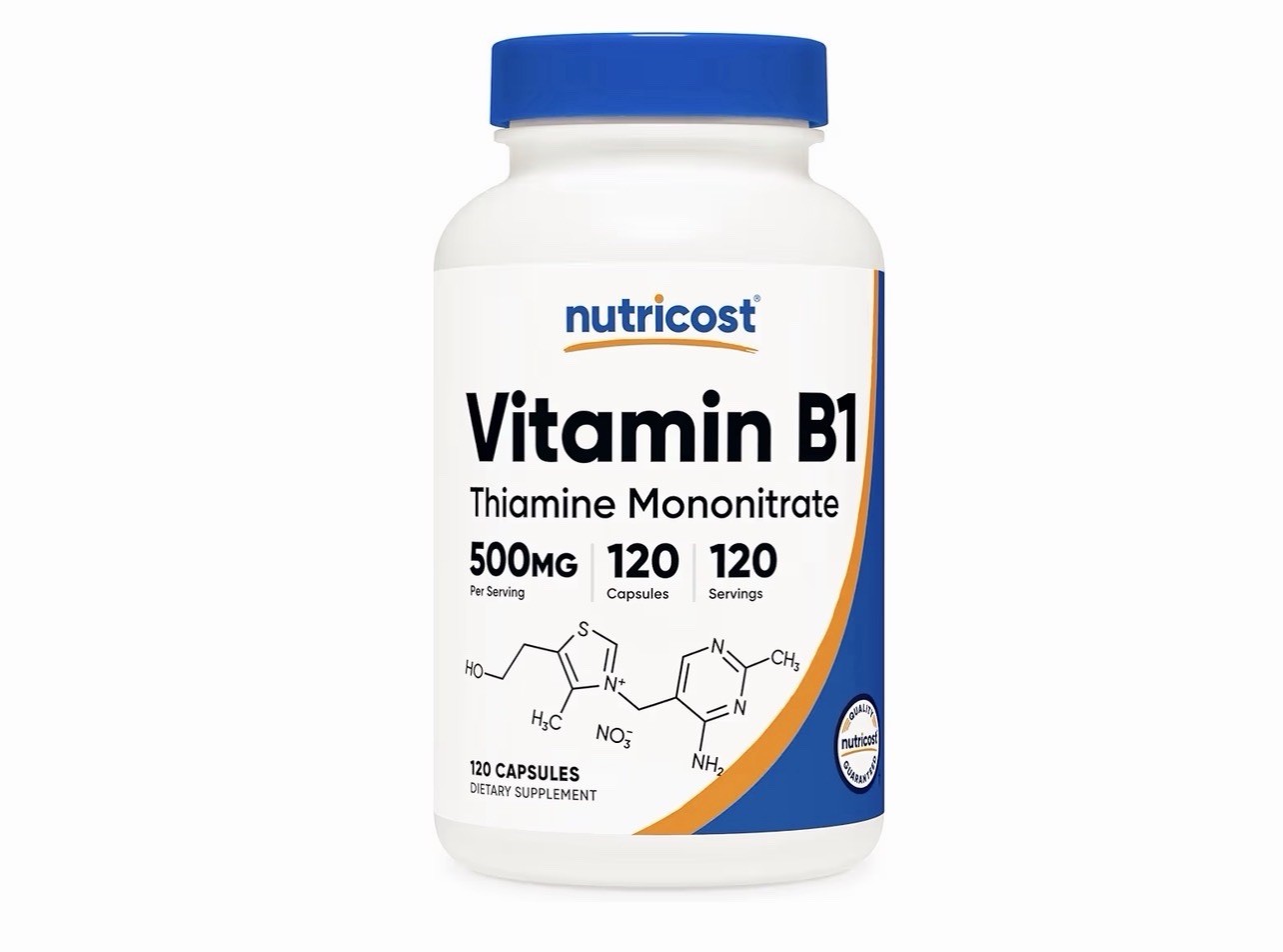 Nutricost Vitamin B1 Thiamine Capsule – 120 Exp 02/2028