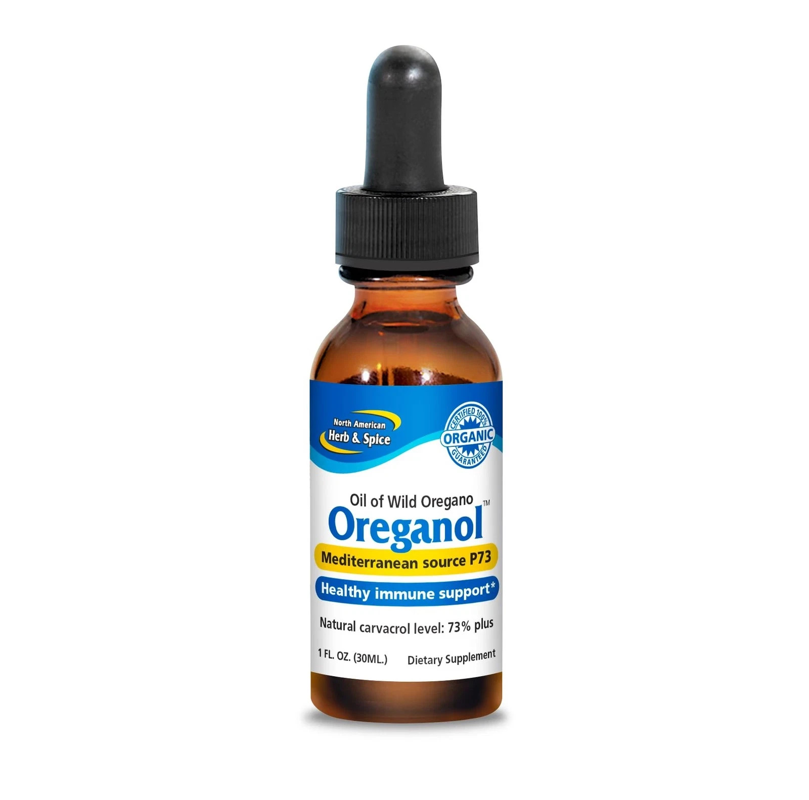 NORTH AMERICAN HERB & SPICE Oreganol – 1 fl. oz. – Unprocessed, Wild