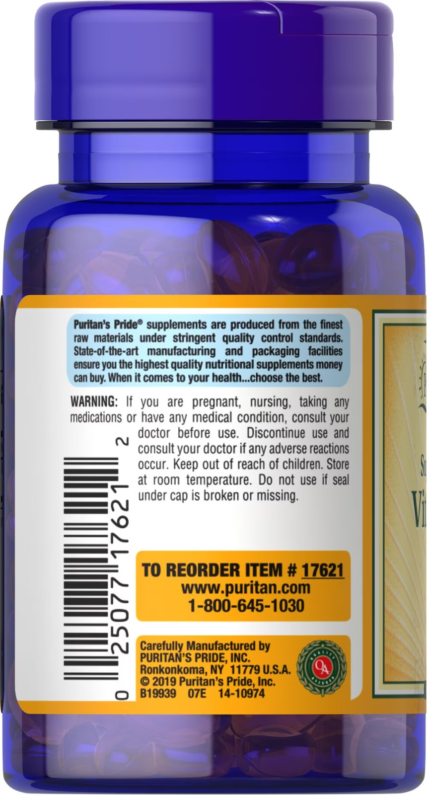 Vitamin D3 400 Softgels (2×200) D-3 Potency 2000 IU 50mcg Bone & Immune Health D
