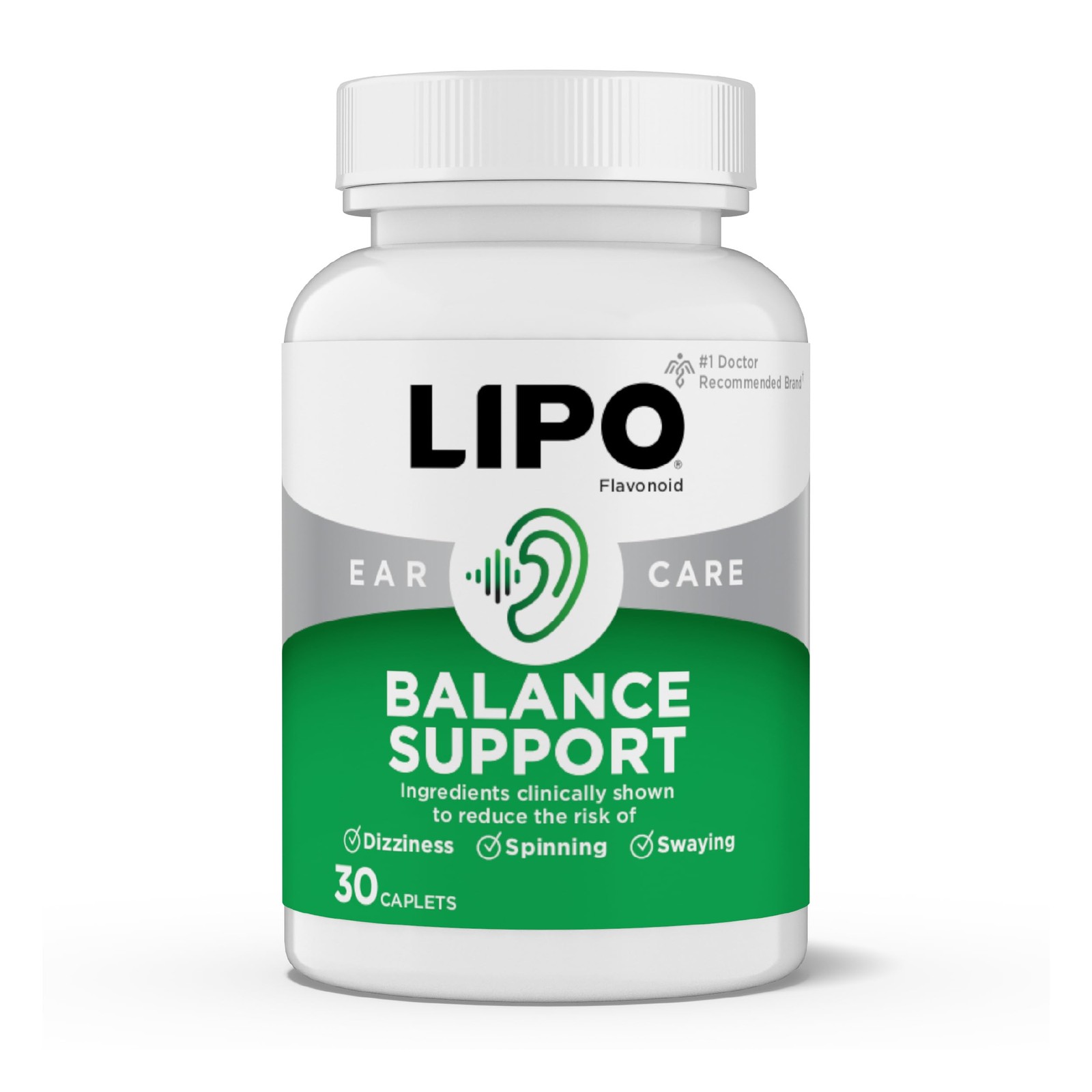 LIPO Balance Support Supplement for Dizziness 30 Count (Pack of 1), No Color