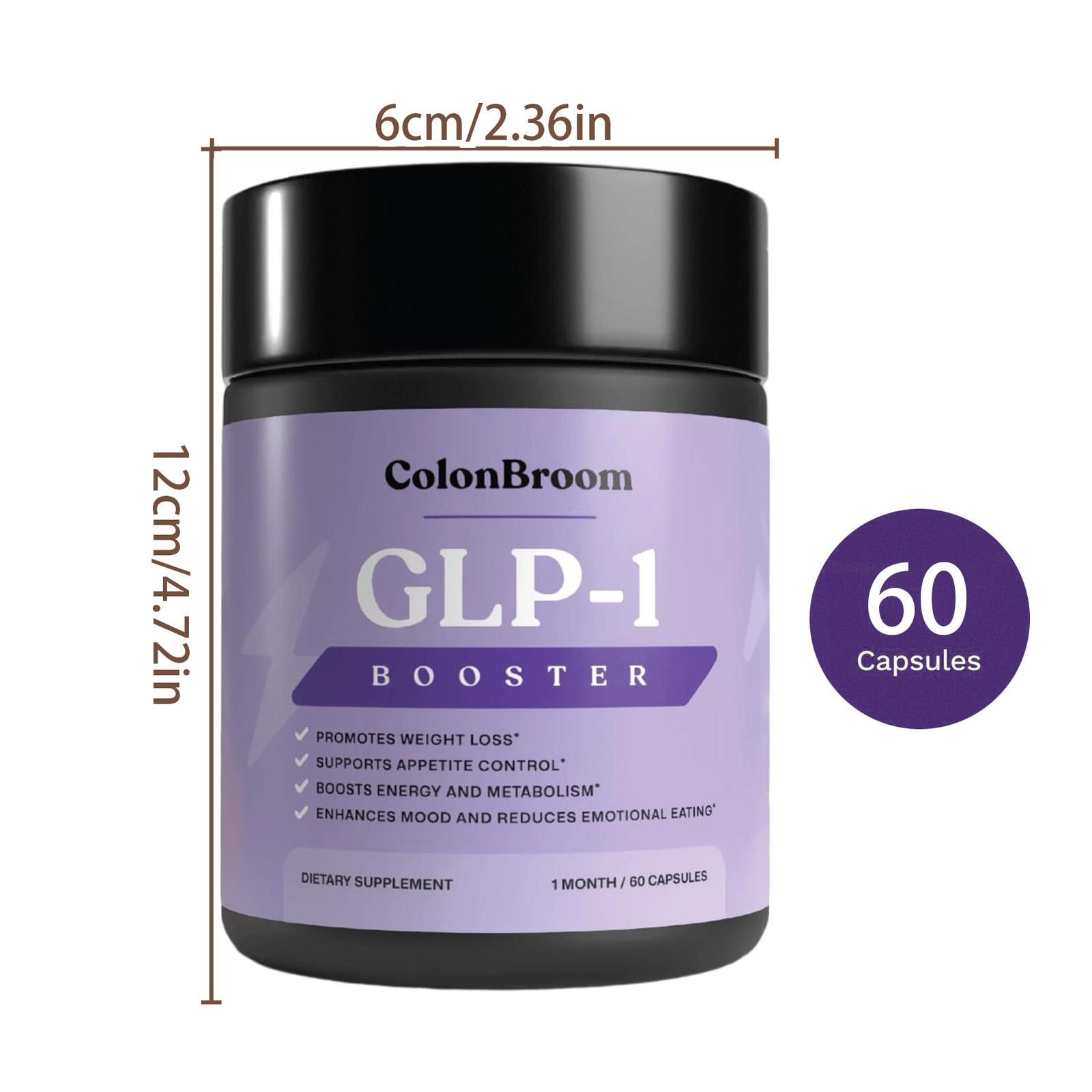 Colon Broom Booster NEW UNOPENED 1 Month SUPPLY 60 CAPSULES