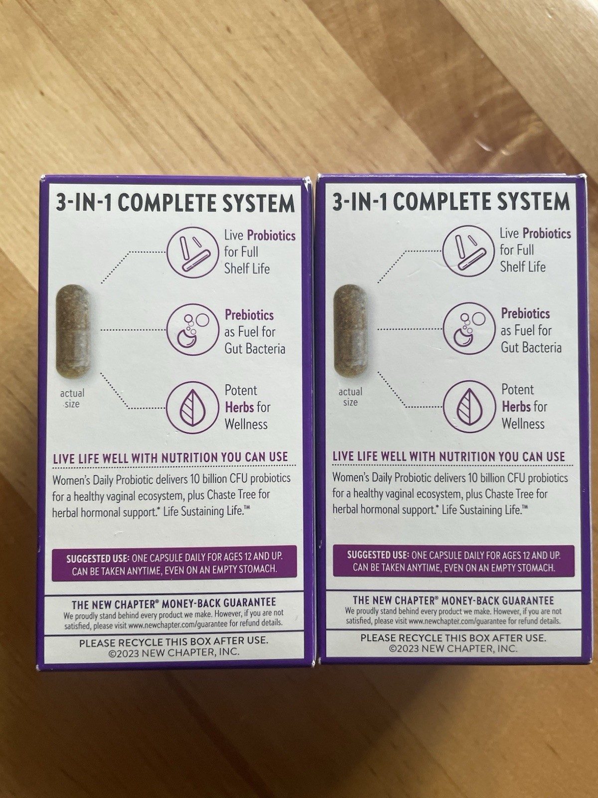 LOT OF 2 New Chapter Women’s Daily Probiotic 30 CT X2 Vegan EXP 05/2026+ NEW