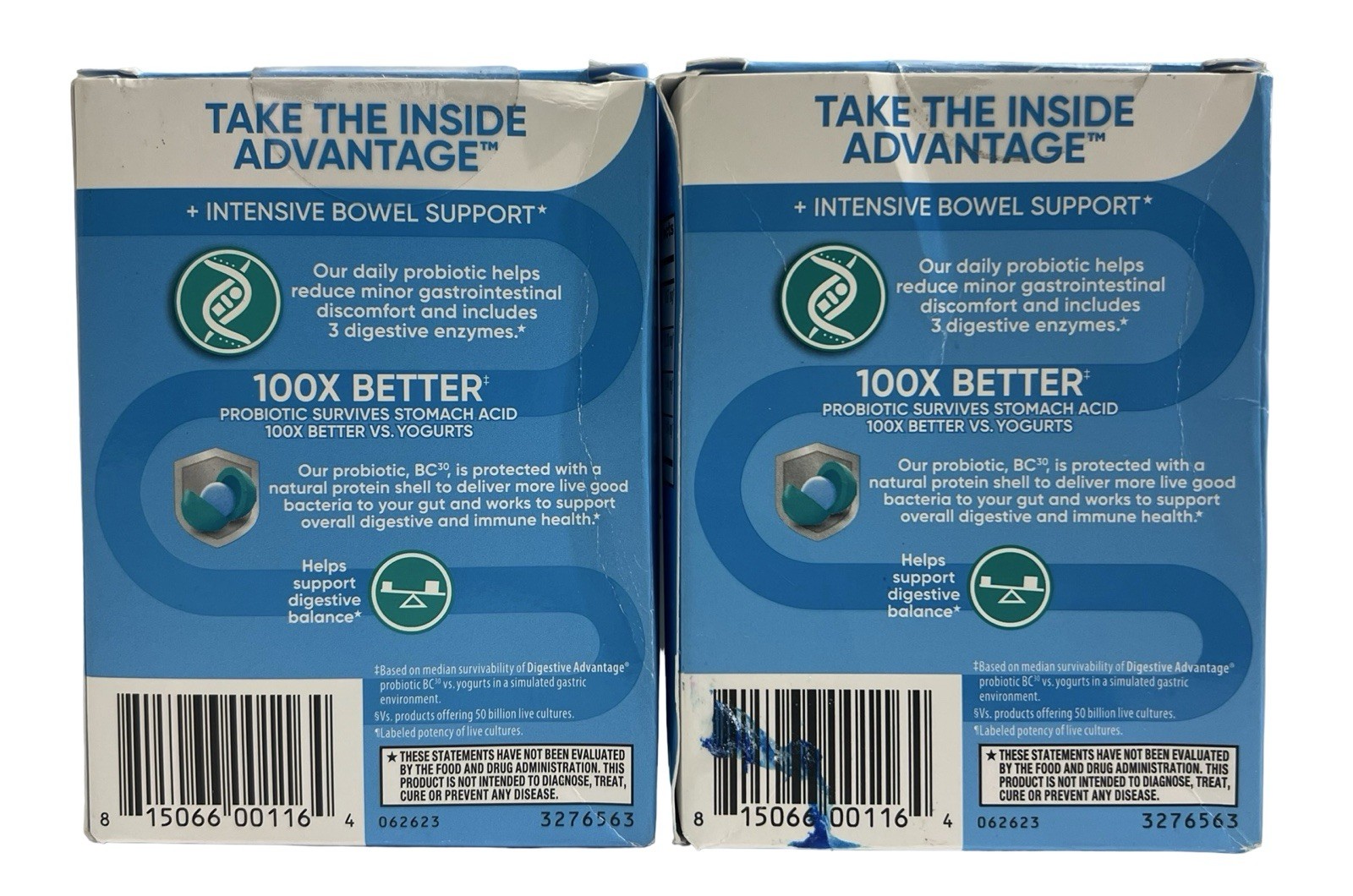 SCHIFF DIGESTIVE ADVANTAGE Intensive Bowel Support Probiotic 32 CAPS EA (2PK)