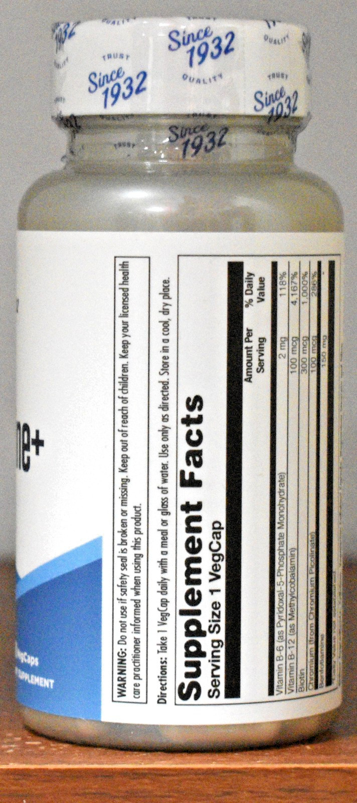 KAL Benfotiamine+ 150 mg 60 Capsules Benfotiamine Plus Nervous System Support