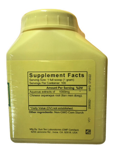 Sun Ten – Asparagus / Tian Men Dong, concentrated 100 gm Granules, A5100