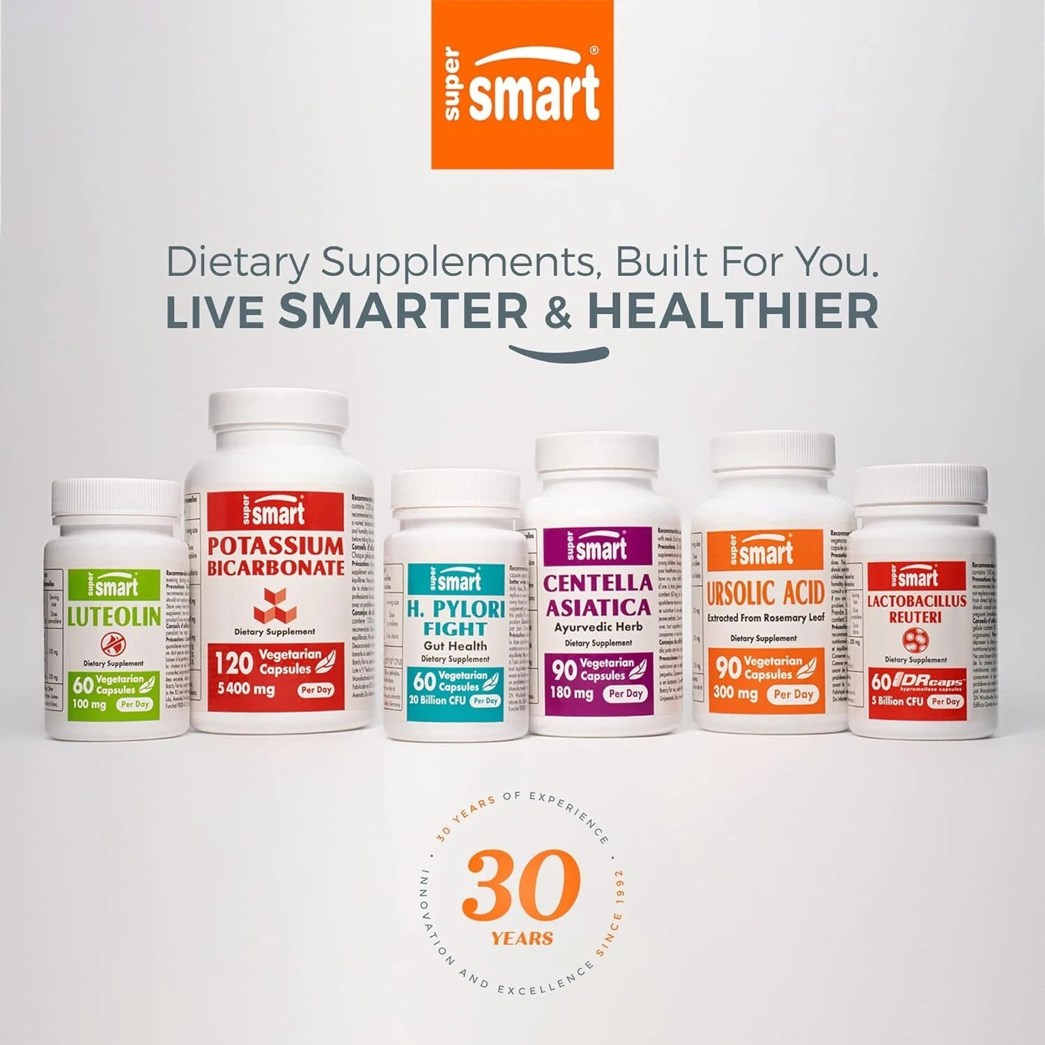Supersmart Zinc L-Carnosine 75Mg – Zinc Carnosine Supplement 120 Veggie Capsules