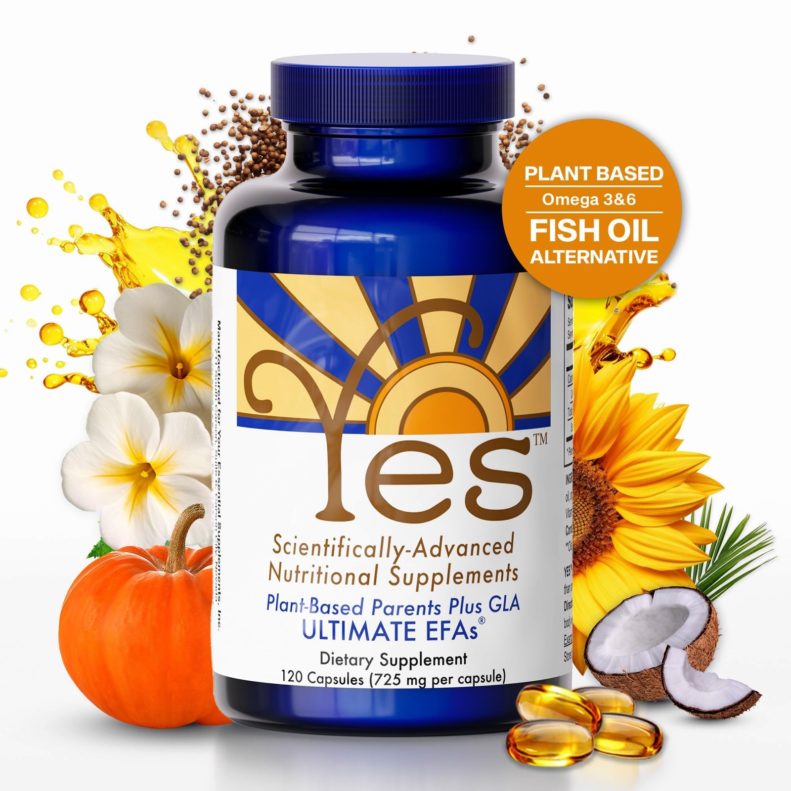 Ultimate Efas Yes Organic Plant-Based Omega 3-6-9 – Burpless Fish Oil