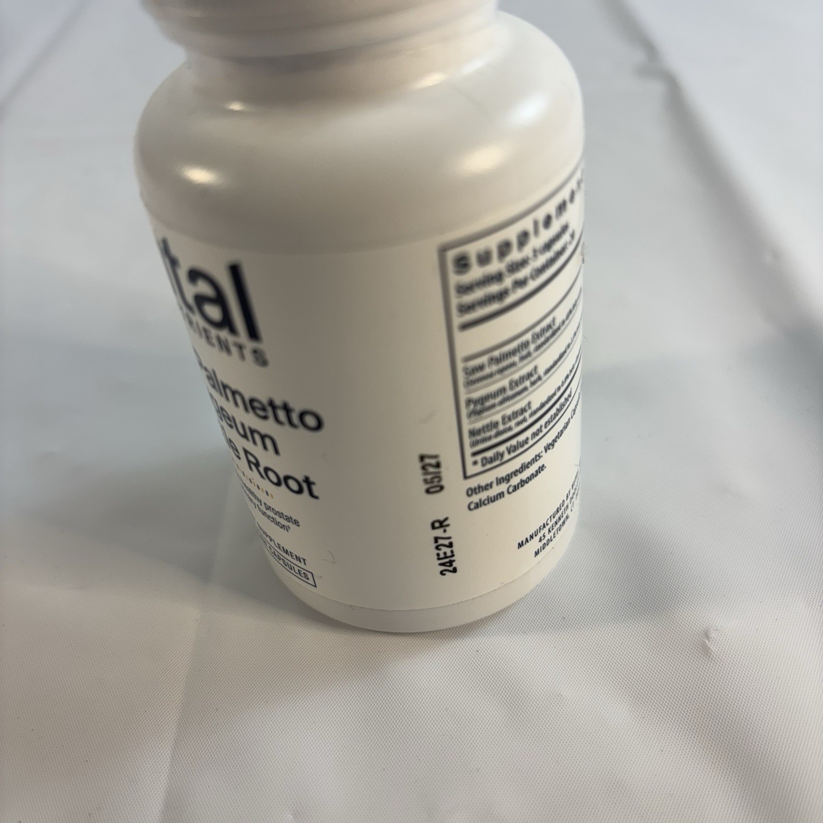 Vital Nutrients Saw Palmetto with Pygeum & Nettle Root Vegan 60 Capsules Ex 05/2