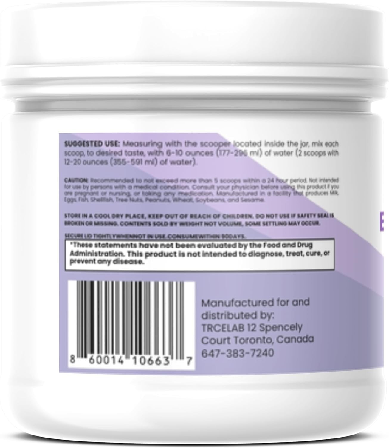 TRCELAB Guava Energy Drink Powder with Green tea, l-theanine, 120 g clean energy