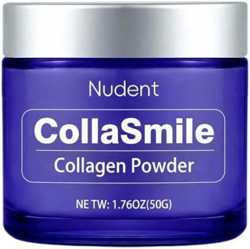 Nudent Collasmile Collagen Tooth Hydroxyapatite Enamel Toothpaste Powder 1.76 Oz