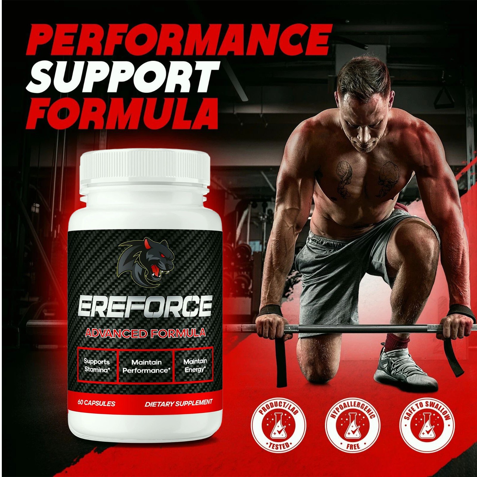 Pills Ereforce For Men , Advanced Ere Force For Male Health Support 60ct