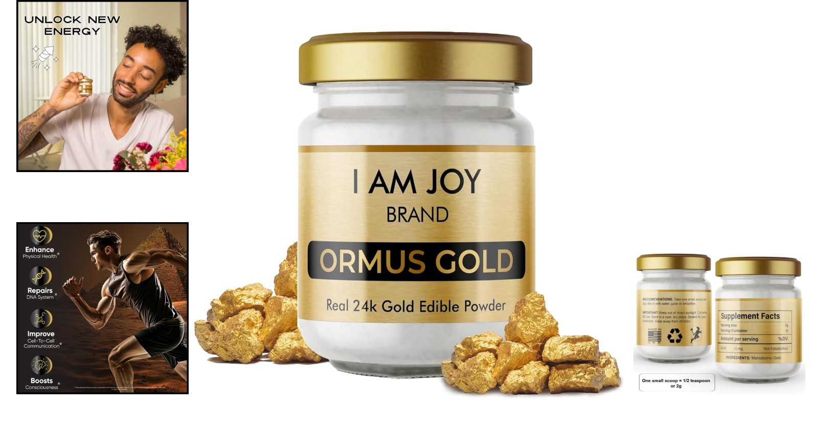Chemical-Free 24k Ormus White Gold Powder – 22g for Holistic Health