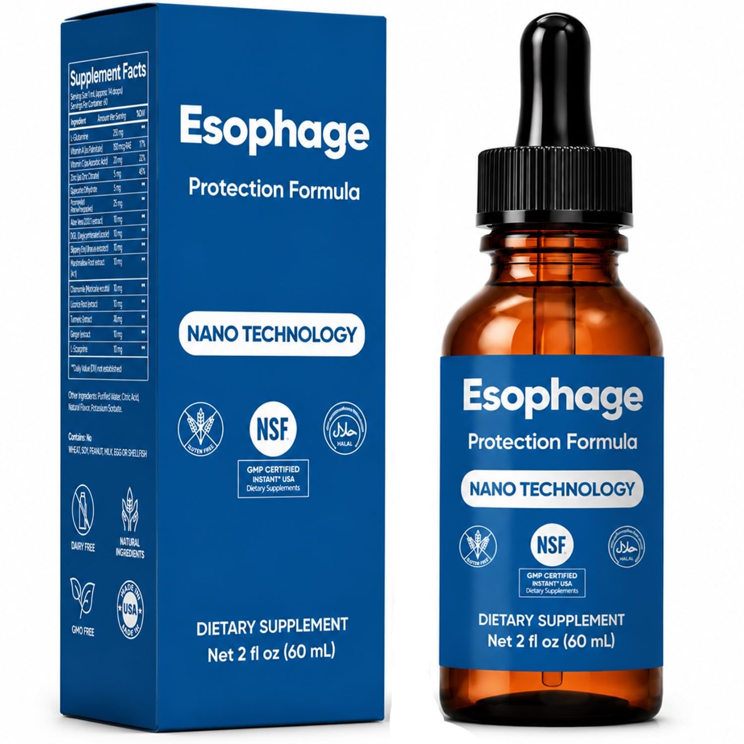 Nano Powered Esophageal Drops 2 Fl Oz (Pack of 1)