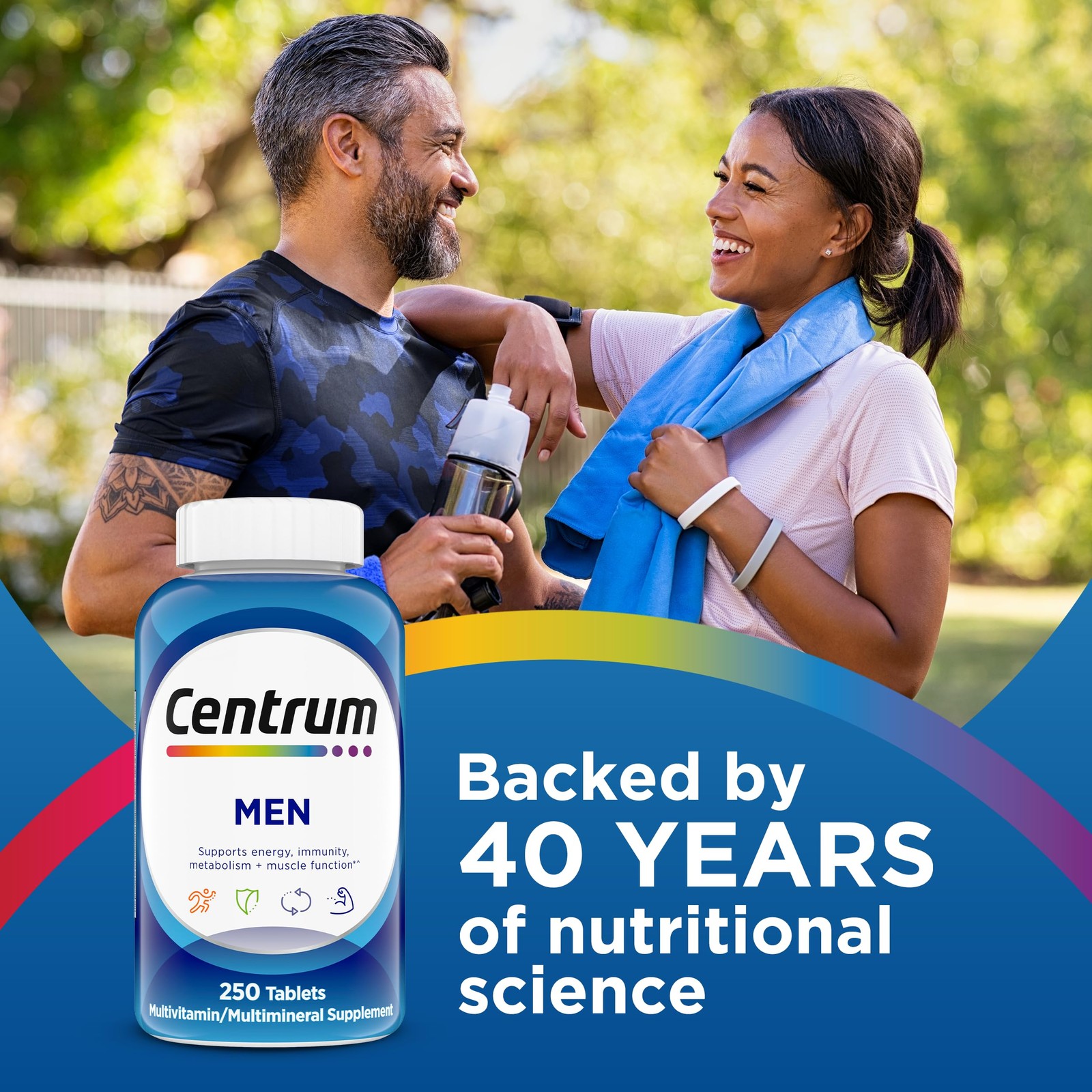 Centrum Multivitamin for Men, Multivitamin/Multimineral 250 Count (Pack of 1)