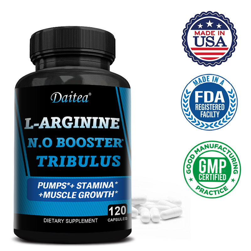 Nitric Oxide Booster Improves Blood Flow Circulation Quick Recovery 120 Pills