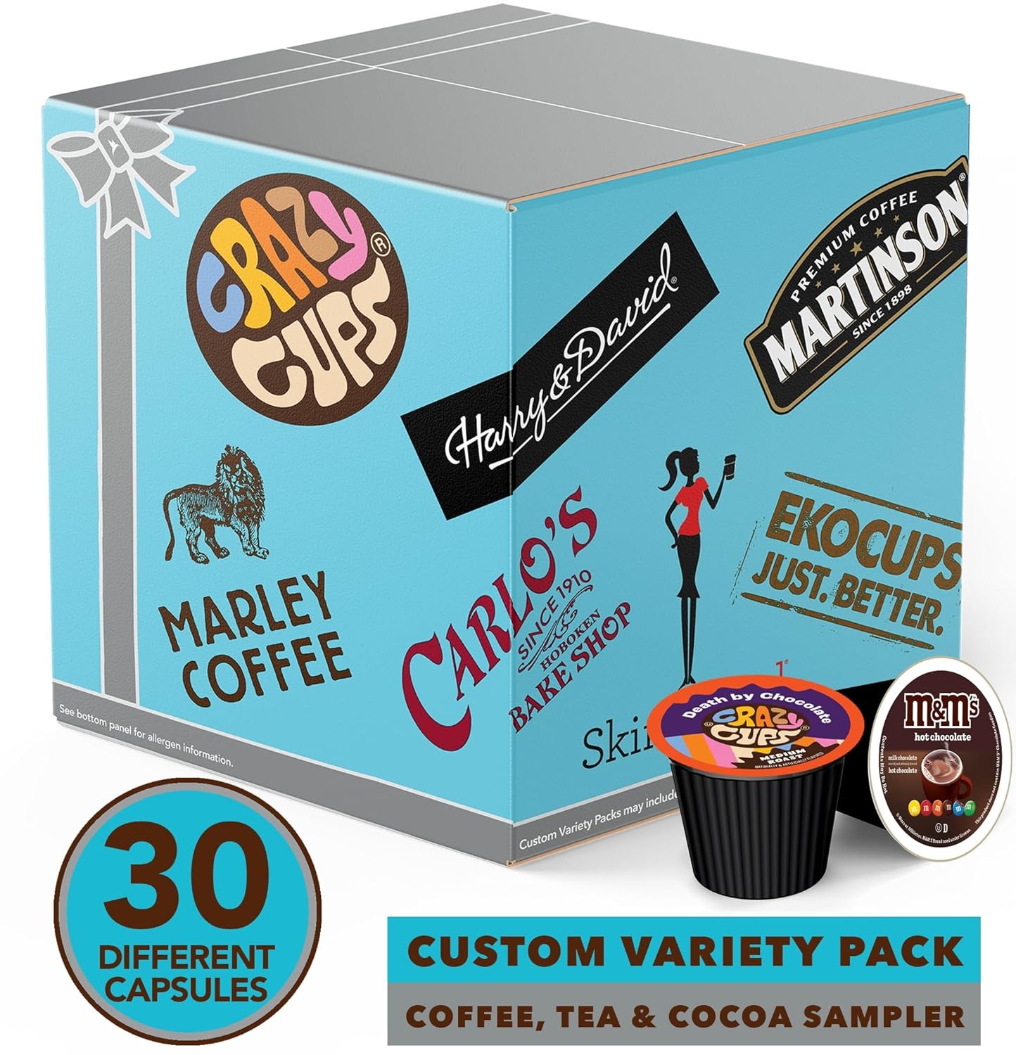 Coffee & Other Drinks Branded Sampler Cups for Keurig K-Cup Brewers (30 packs)