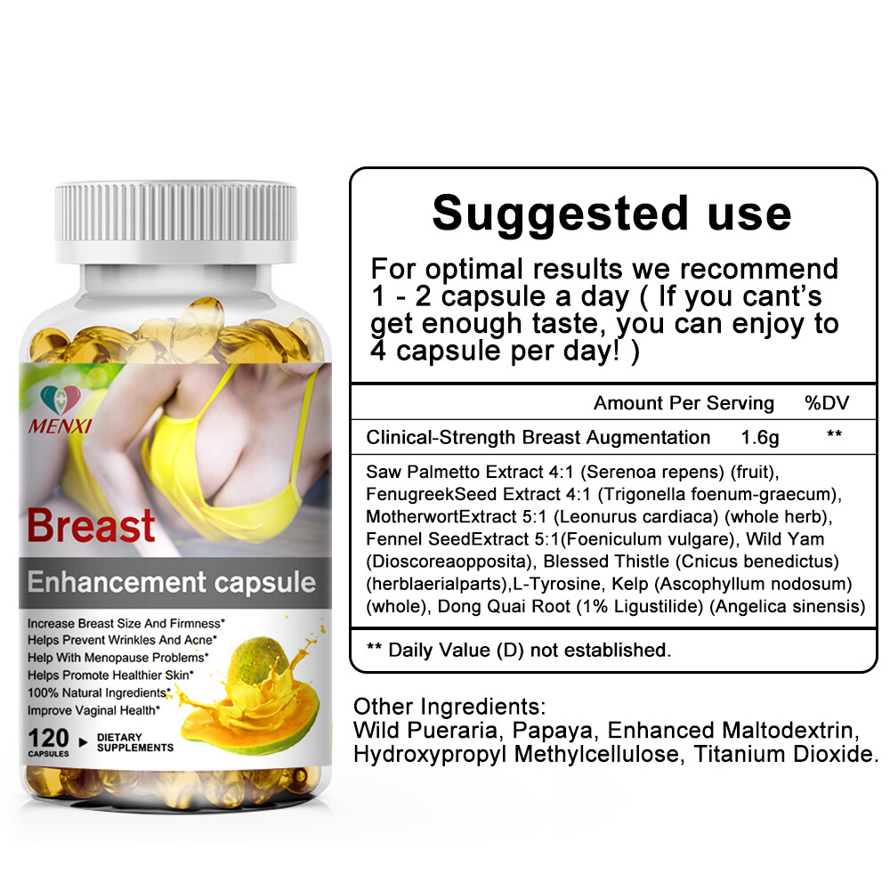Breast Growth Pills All Natural Breast Herbs for Breast Growth Bigger 120 Pills