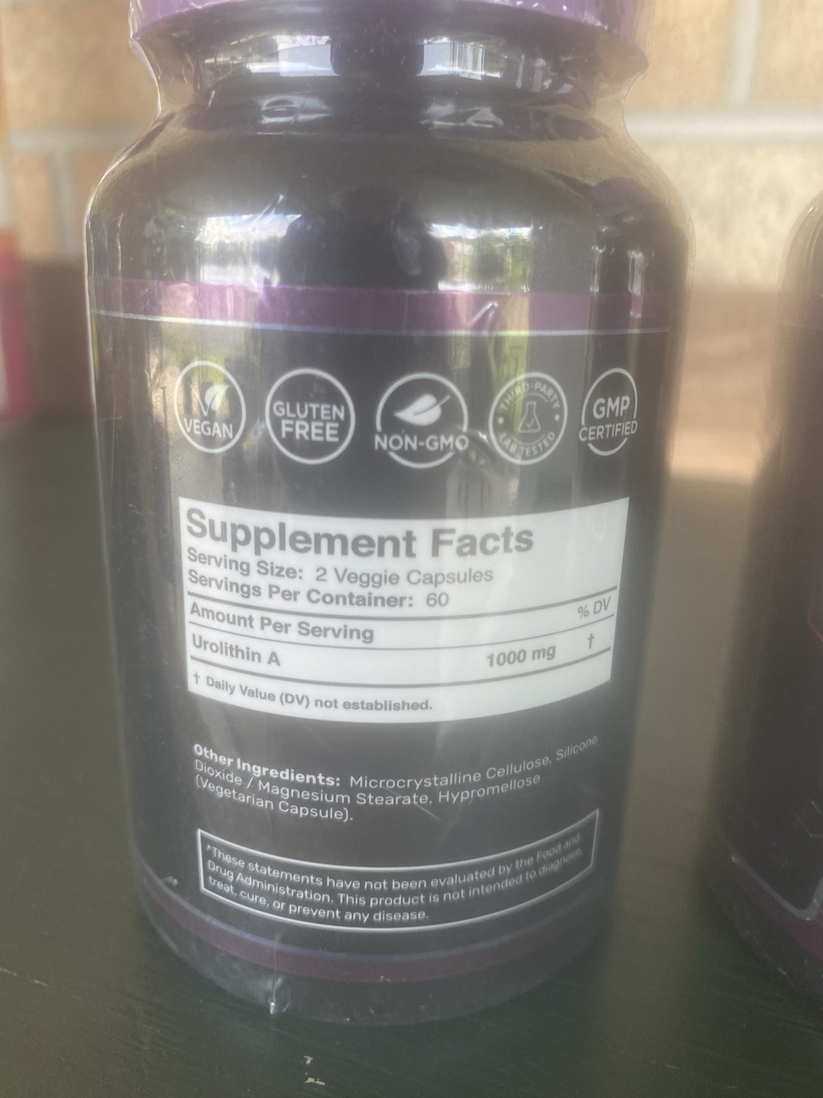 Wellness LabsRX Urolithin A 1000mg Per Serving Dietary Supplement 2 Bottles