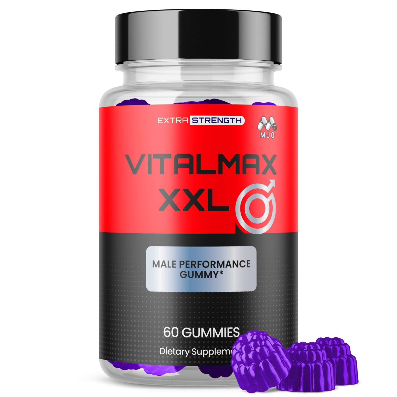 (1 Pack) Vitalmax XXL Male Gummys Advanced Male Support Supplement 60 Gummies