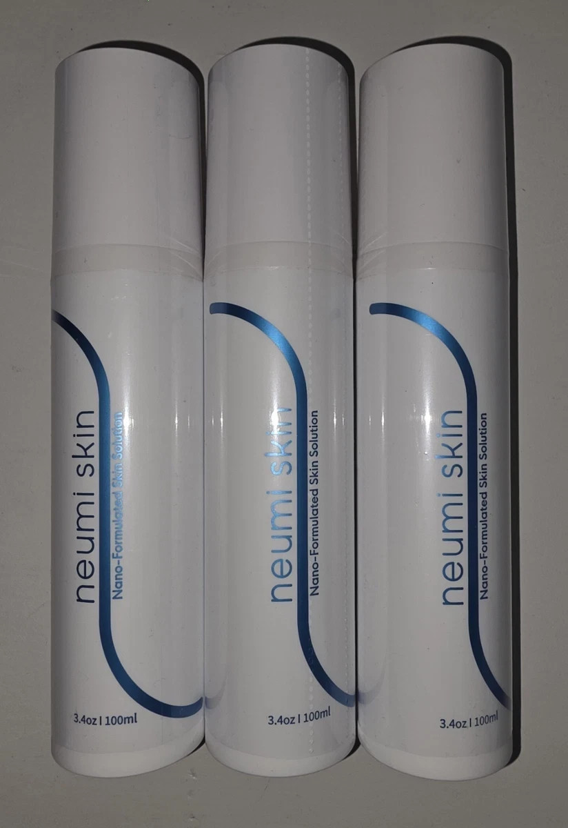 Lot of 3 Neumi Skin Nano-Formulated Skin Solution 3.4 oz / 100 ml -New! Exp 2028
