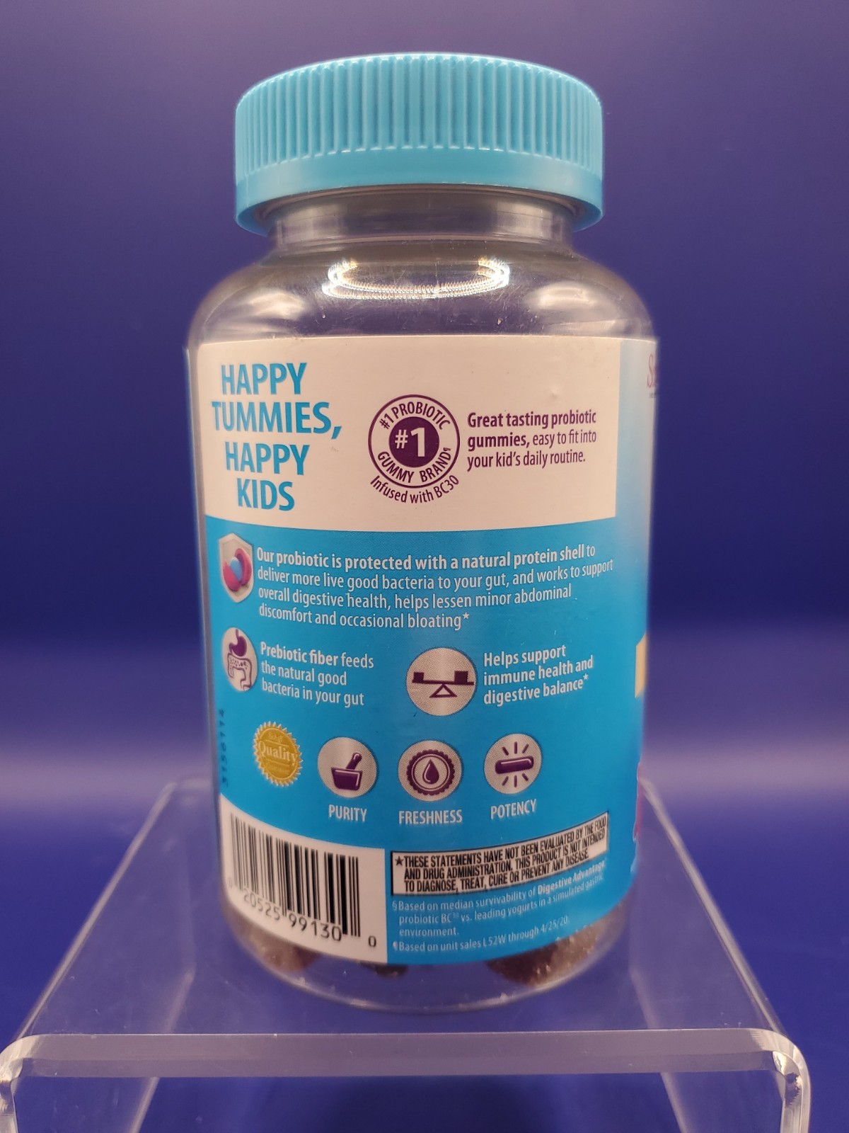 Schiff Kids Digestive Advantage Daily Probiotics Prebiotic Fiber 65ct Gummies