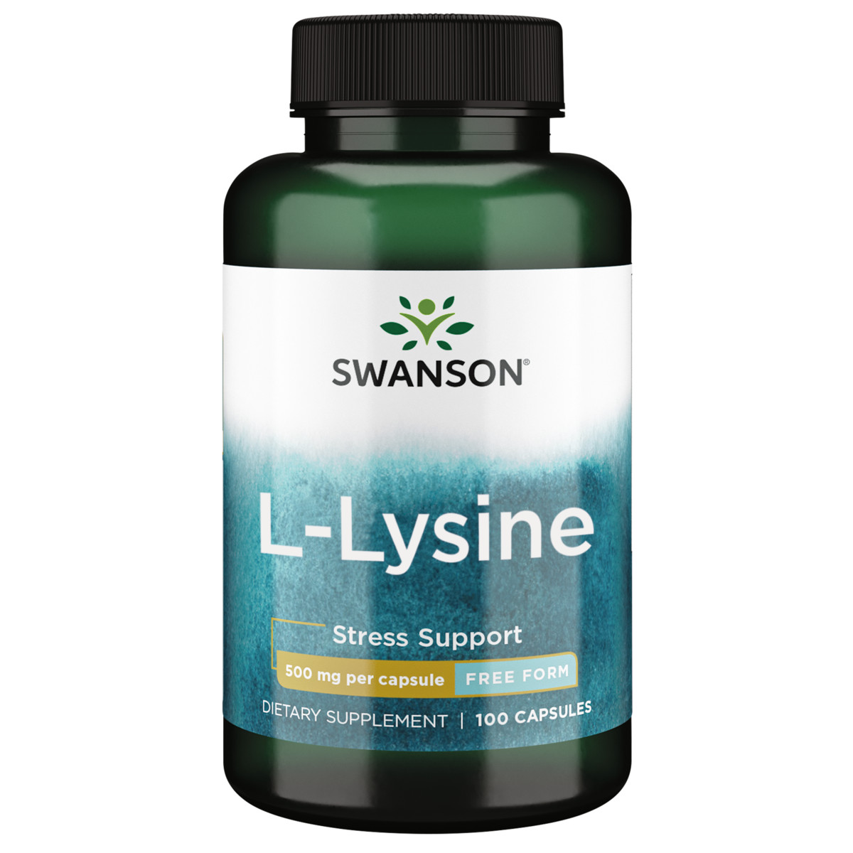 Swanson Free-Form L-Lysine 500 mg 100 Capsules