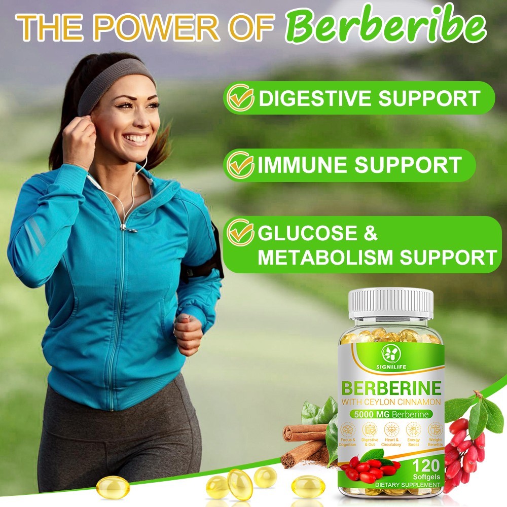 Berberine with Ceylon Cinnamon 5000mg 120 Caps Heart Health & Immune – US