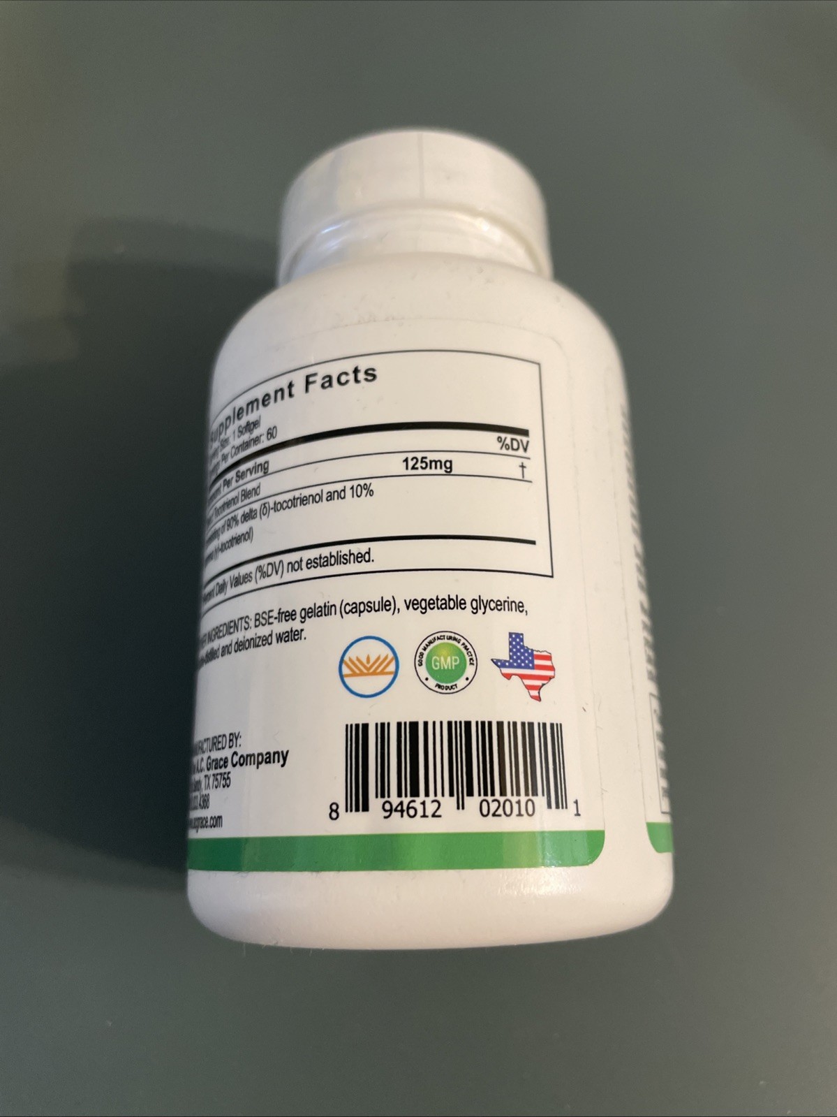 Unique E, Tocotrienol, 125 mg, 60 Easy To Swallow Softgels Exp 05/2027