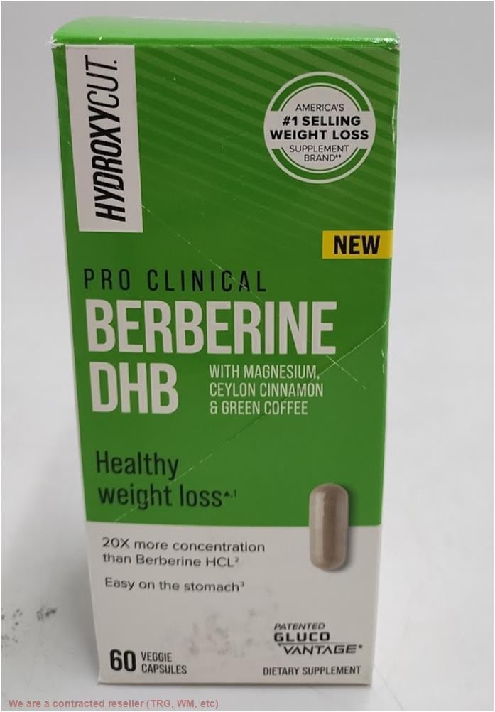 Hydroxycut Clinical Berberine DHB60 Capsules – Enhanced Absorption – 30 Servi…