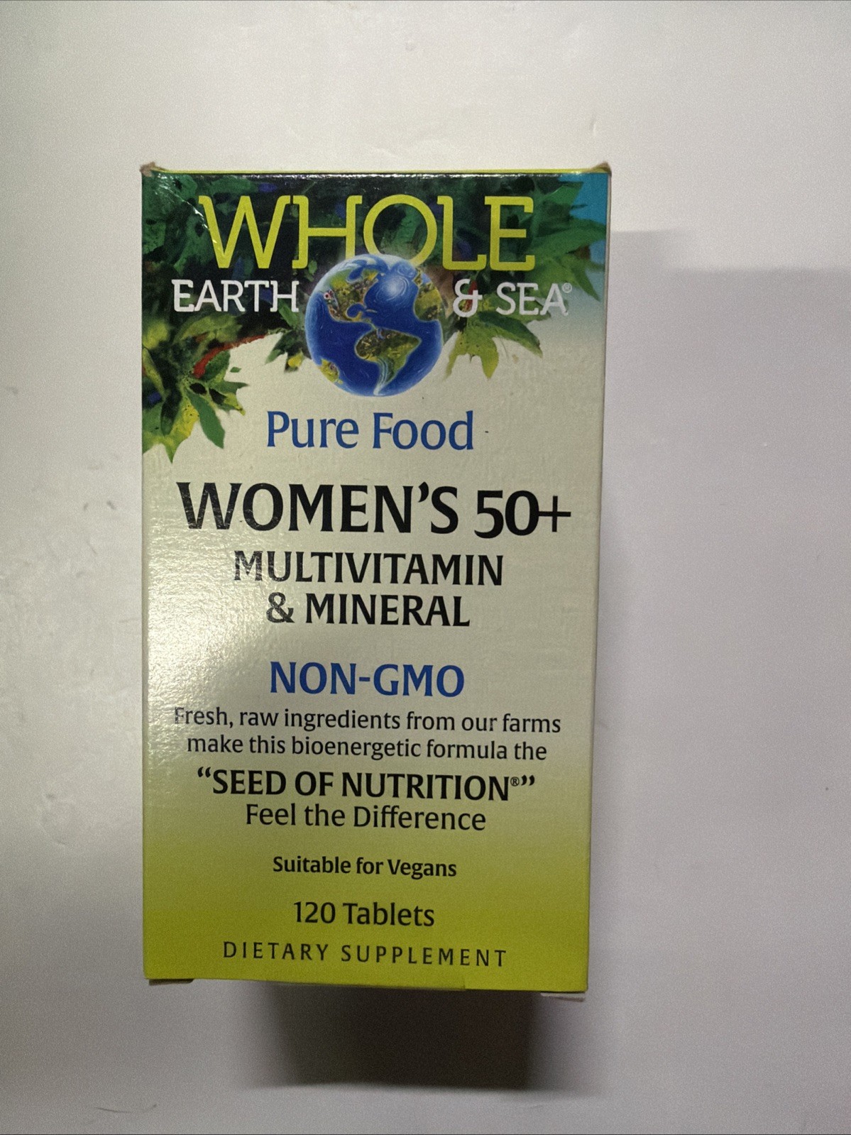 Whole Earth & Sea Women’s Multivitamin 120 Tablets Non-GMO Vegan Exp 02/2028