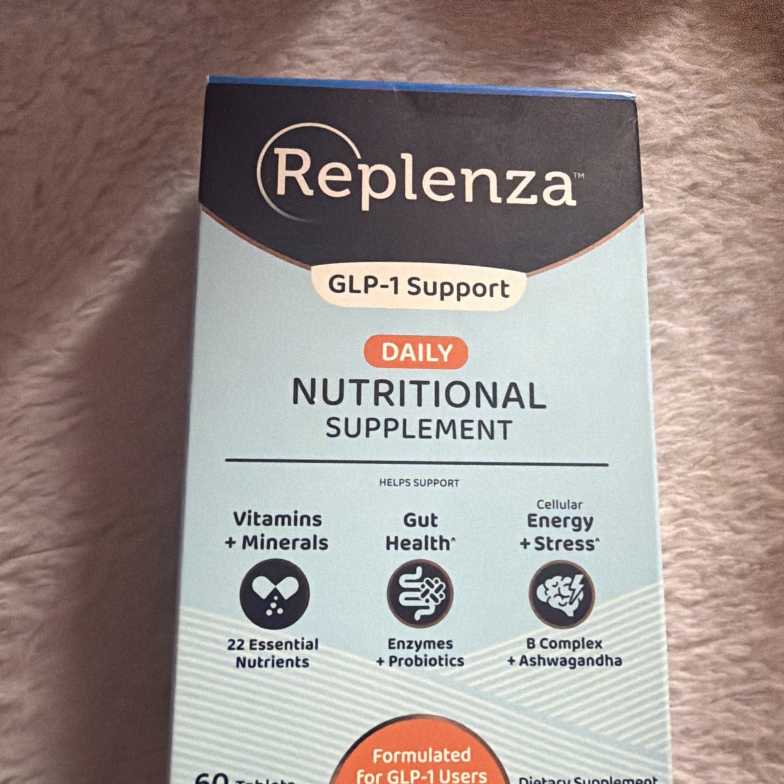 Replenza Daily Nutritional Supplement 60ct Exp-09/2026 NEW SEALED