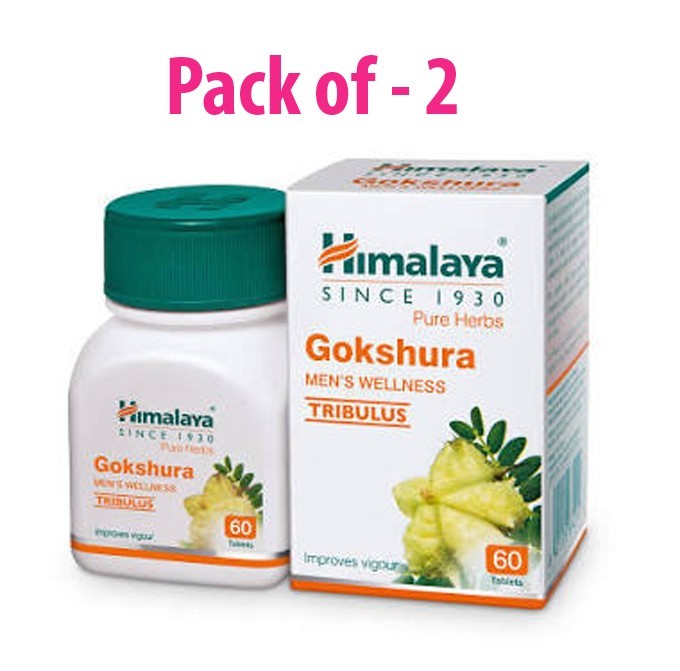 2 BOX HIMALAYA GOKSHURA MEN’S WELLNESS IMPROVES VIGOUR | TRIBULUS | 60 TABLETS