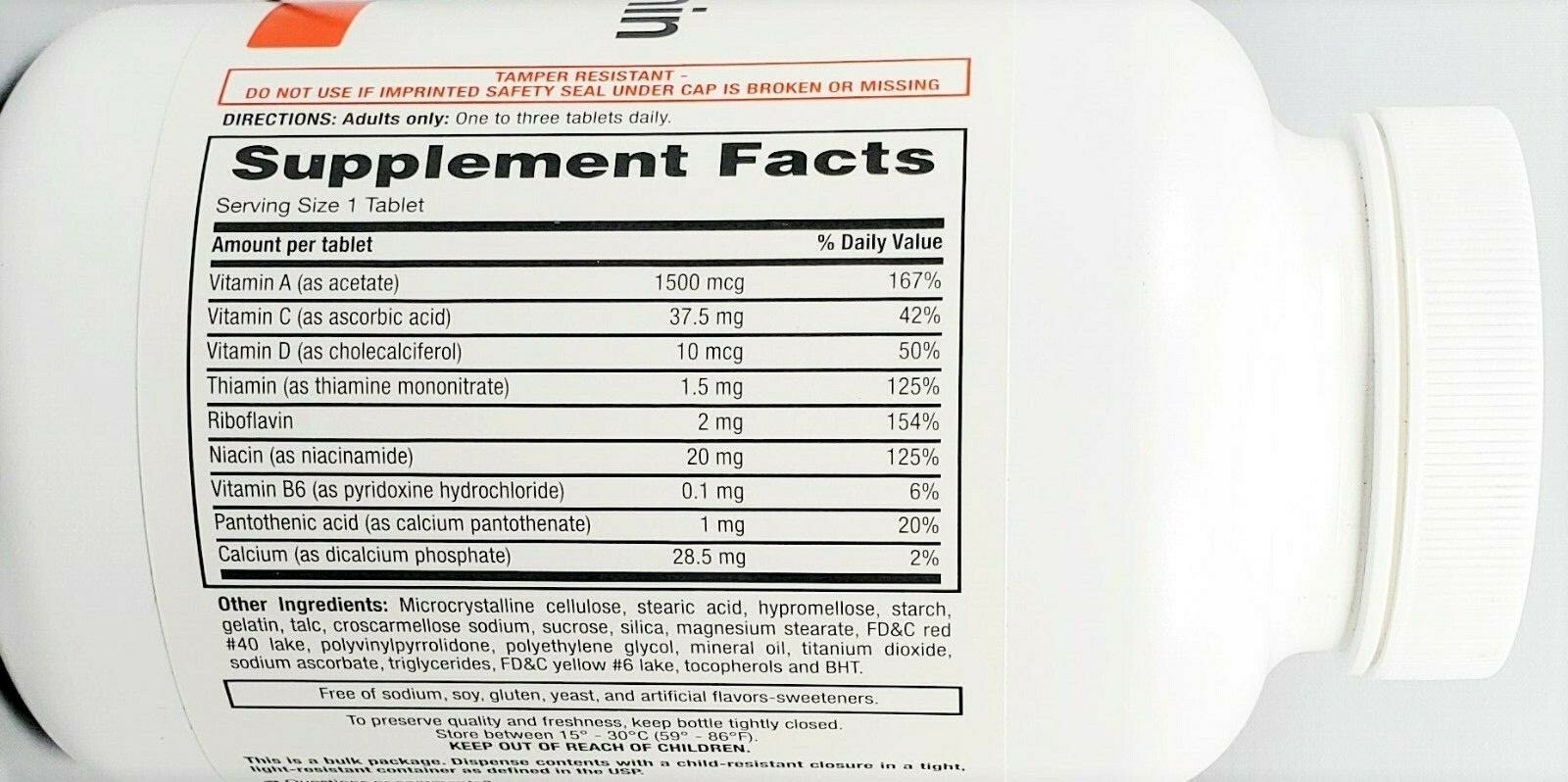 Rugby Multivitamin Vitamin Supplement 1000ct -Expiration Date 05-2026