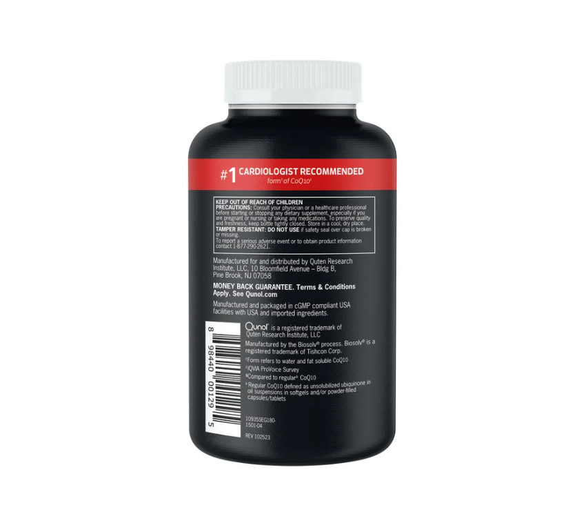 NEW Qunol Ultra CoQ10 100 mg., 180 Softgels. Exp.10/2028
